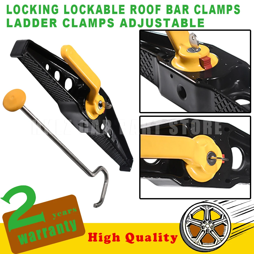 Part Number 52586258 New for Locking Lockable Roof Bar Ladder Rack Clamps Adjustable Metal and Stainless Steel Car Accessories