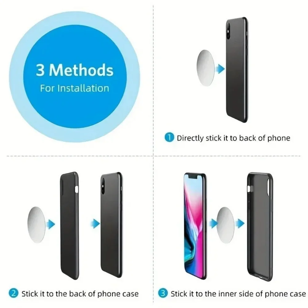 Suporte magnético para telemóvel, com clipe para grelha de ventilação, rotação de 360 graus, para utilização no carro, compatível com iPhone, Samsung 