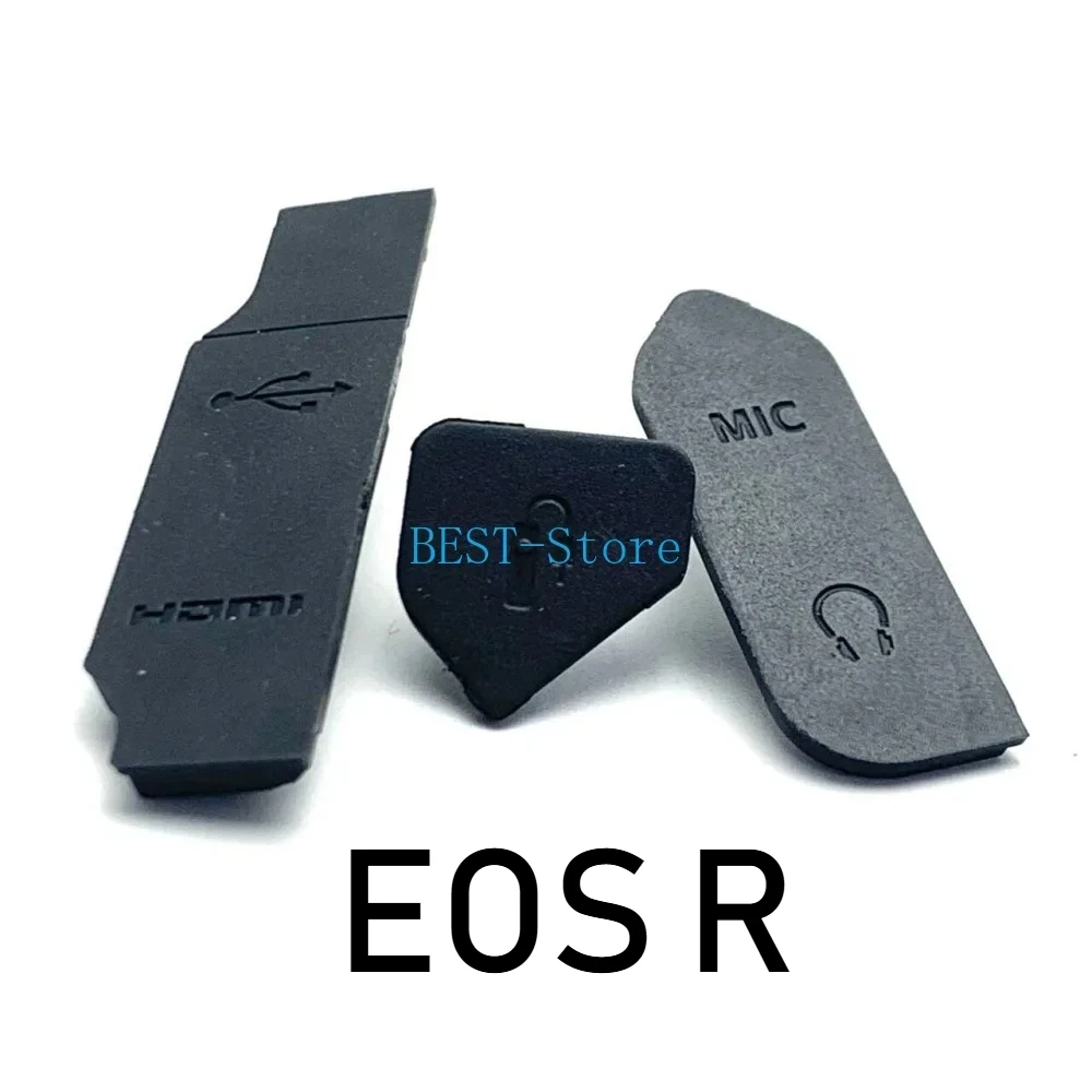 A set of NEW for Canon EOSR EOS R USB/HDMI-compatible Rubber Door Plug Port Leather Side Part SLR Repair Accessories