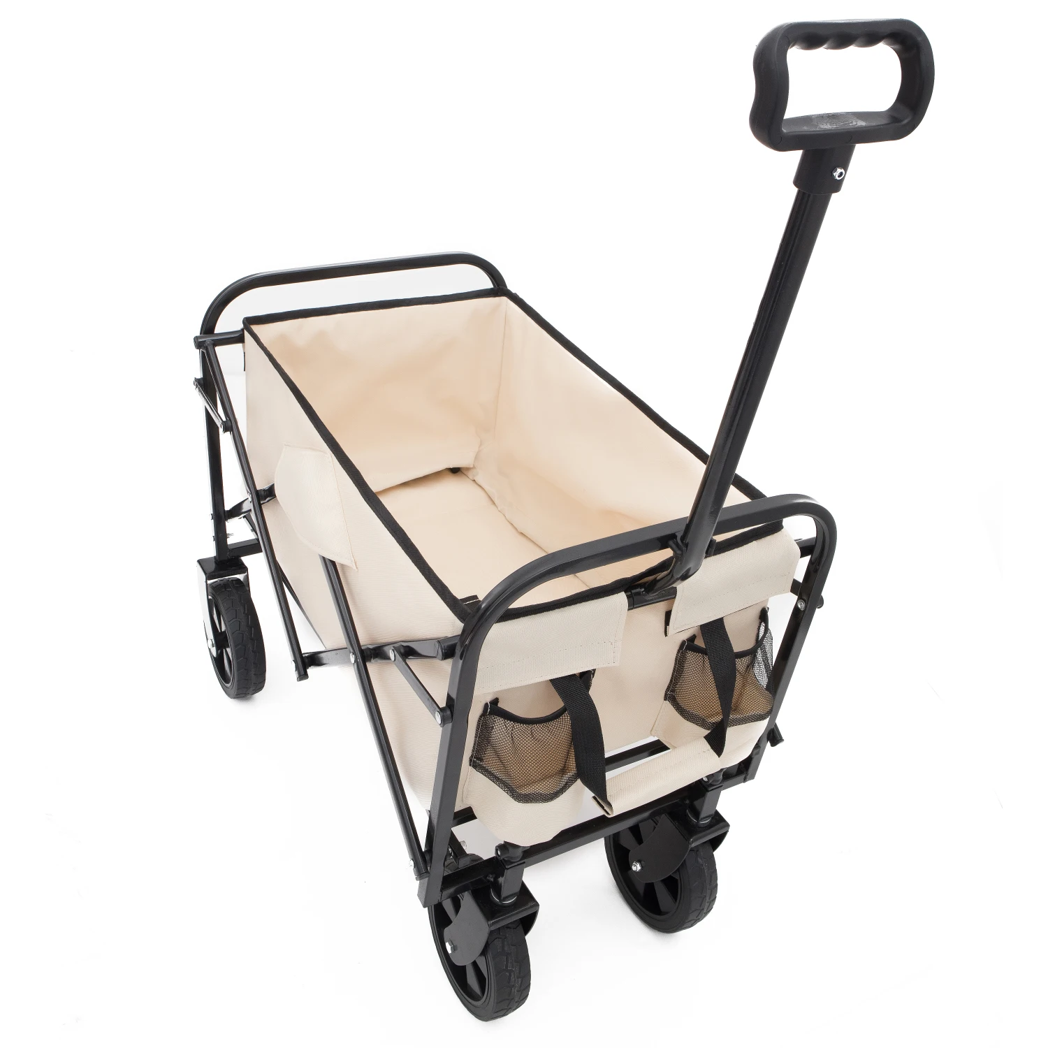 Collapsible Foldable Wagon Cart Beach Wagon Heavy Duty Utility Cart Utility Wagon Grocery Cart for for Camping Shopping Sports G