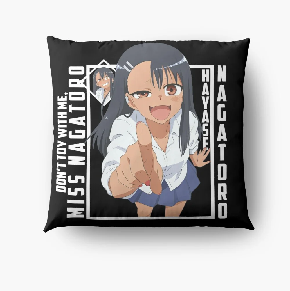 Don't Toy with Me Miss Ijiranaide Nagatoro San - Hayase Nagatoro Fashion Pattern Cushion Cover Throw Pillow Case Home Decor