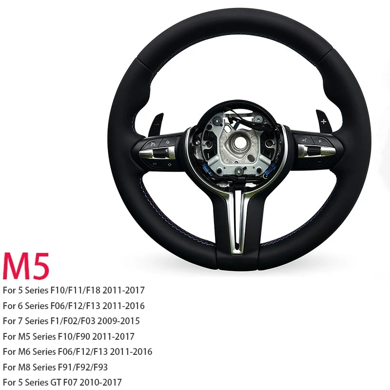 Antislip lederen stuurwiel voor BMW 1 Serie X5 X6 E70 E90 F30 F10 F20 F21 F31 F34 F32 F33 F36 F80