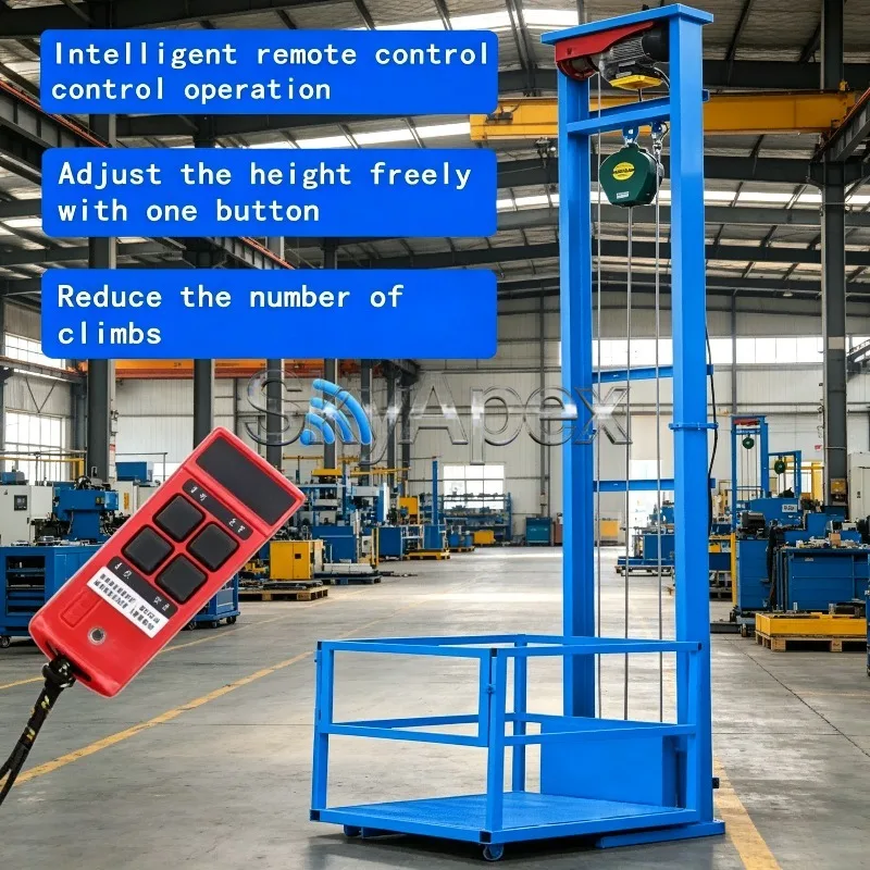 Scissor Lift Platform Electric Goods Elevator Vertical Column Type Hydraulic Lift Table Warehouse Use CE Certified Safe