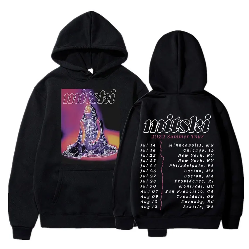 

Singer Mitski Tour Hoodies Men Women's Kawaii Sweatshirts Autumn Winter Couple Tracksuit Oversize Pullover Harajuku Streetweat