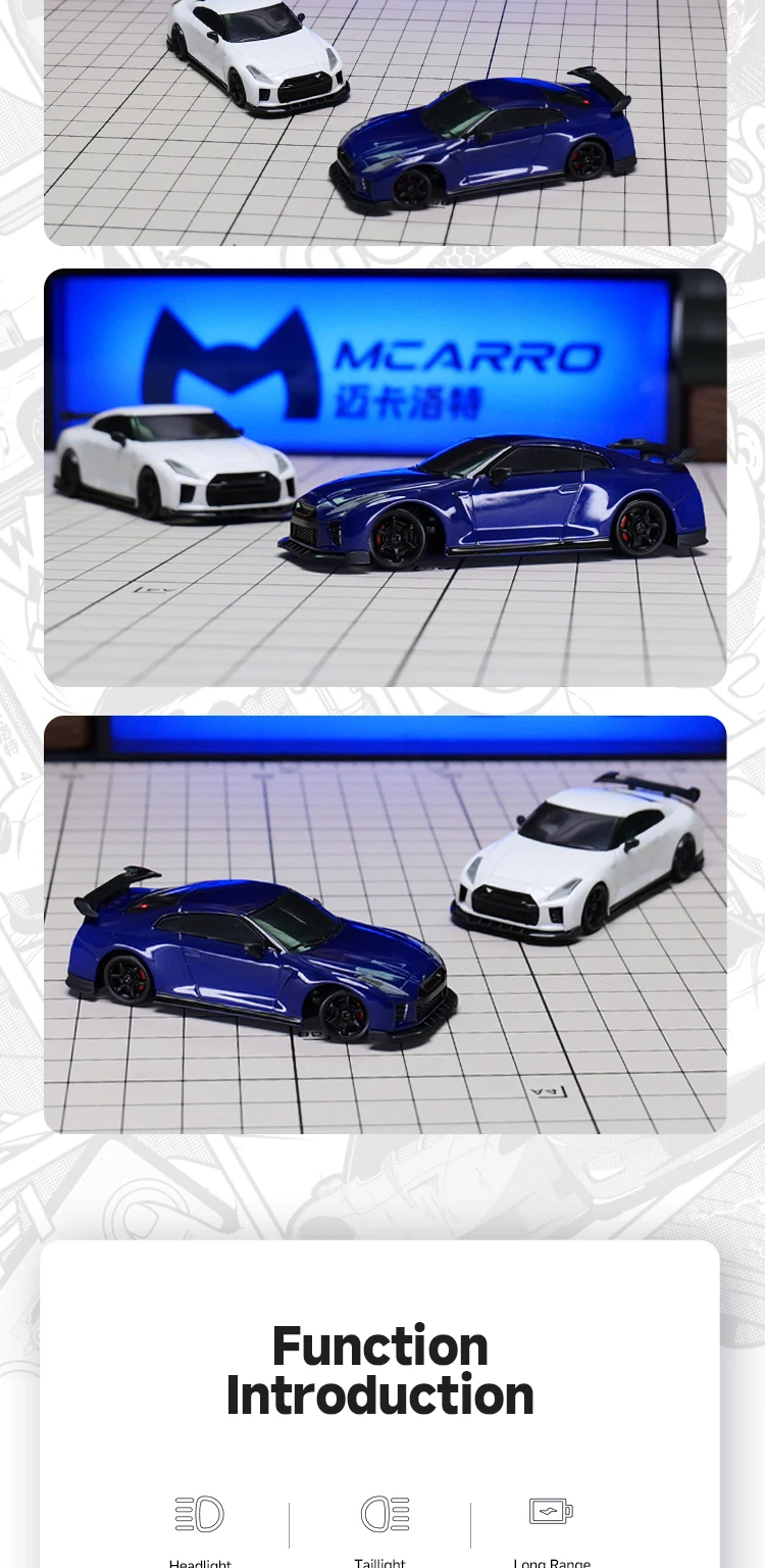 سيارة Mcarro MC061 1:43 4WD Drift للأولاد، سيارة RC صغيرة، هدية للأولاد