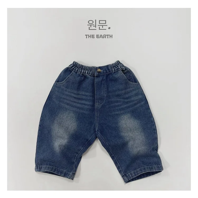 

Childrens Boys Jeans 2024 Autumn Winter Casual Western Versatile Loose Toddler Boys Radish Pants Denim Stetch Kids Boys Pants