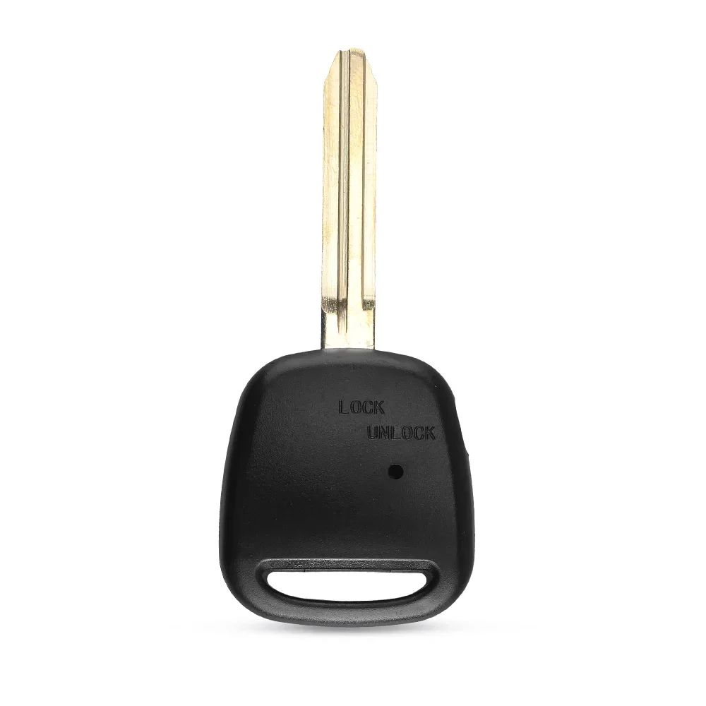 KEYYOU 1 Button Remote Key Blank With TOY43 Blade (with light hole) Car Key Blank For Toyota 1 Side Button