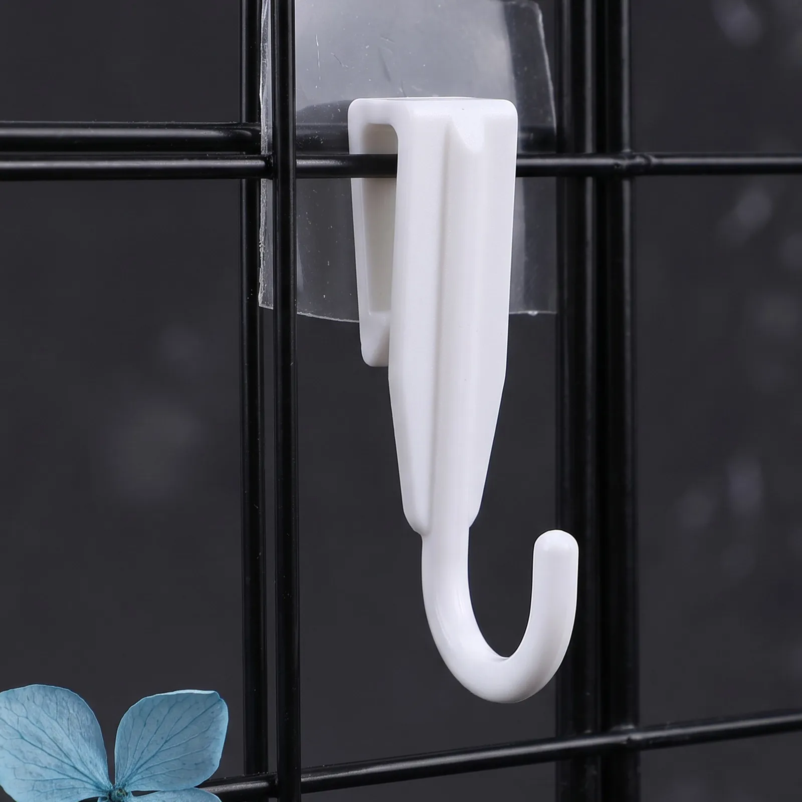 100Pcs J Hanging Hooks Clip on Rotatable Shelf Hooks Wire Rack Storage Organizer Heavy Duty Multi Purpose Kitchen Garage
