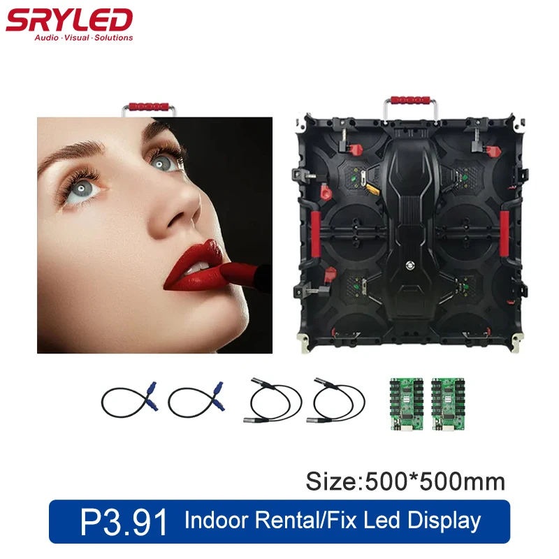 

SRYLED Led Display Panel Indoor Rental P1 P2 P3.91 500x500mm SMD2121 Stage Concert Event Bussiness Backdrop Led Video Wall Panel