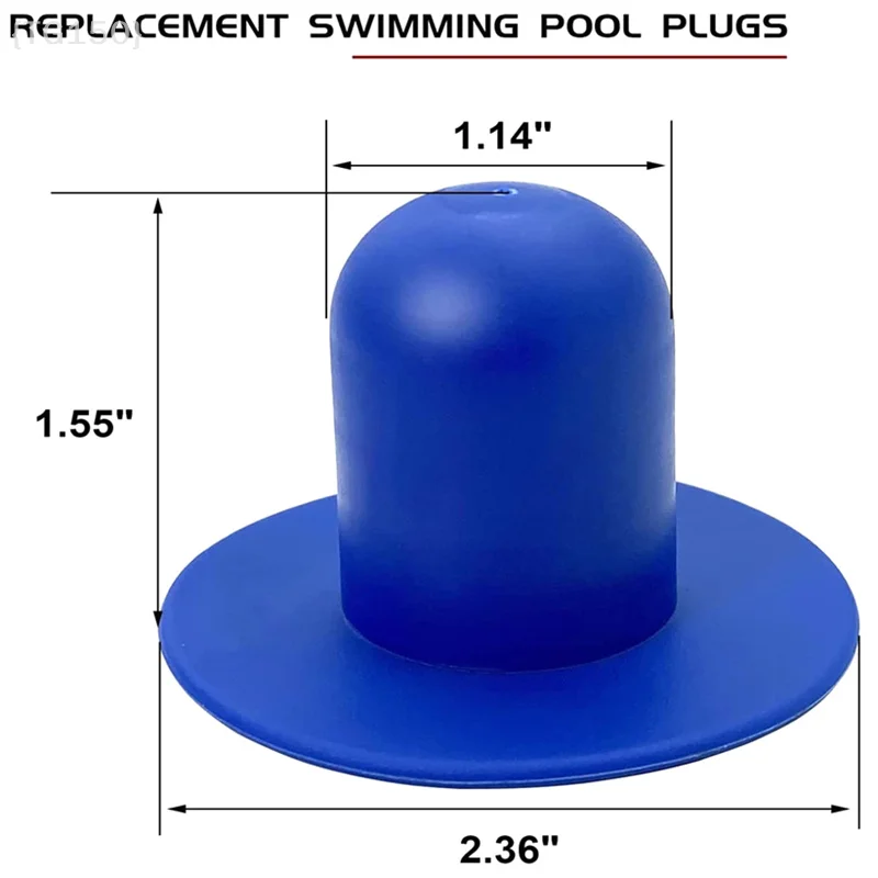 1 Pcs Swimming Pool Drain Plug, Pump Strainer Hole Stopper For Pool Wall Replacement Kit