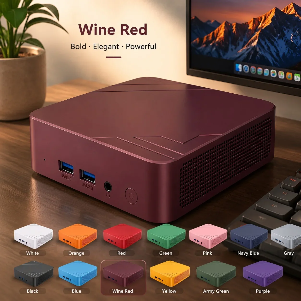 Sleek Portable Mini PC Intel Core N150 Win11 16GB RAM 1TB or 2TB SSD WiFi 6 Bluetooth 5.2 Smooth For Office And Study Work