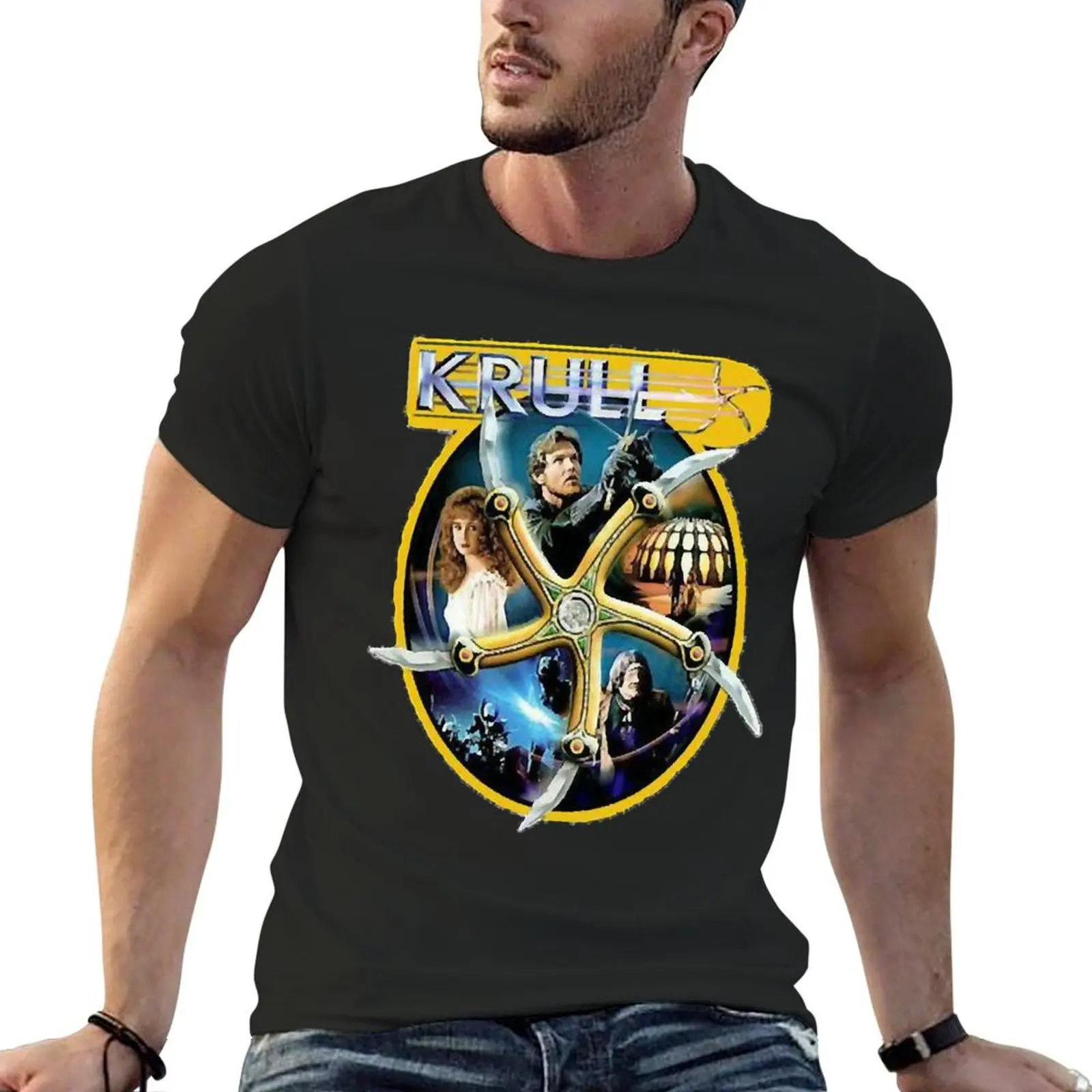 Krull Movie T-Shirt customs sports fans mens big and tall t shirts