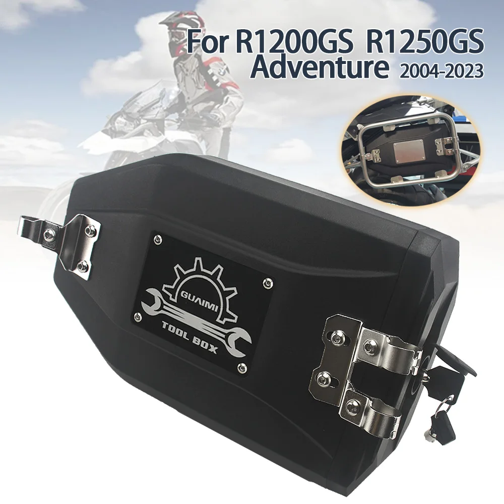 

For Benelli TRK 502X TRK702 Motorcycle Tool Box Left Right Bracket Box With Keys For BMW R1200GS R1250GS LC ADV F850GS F700GS