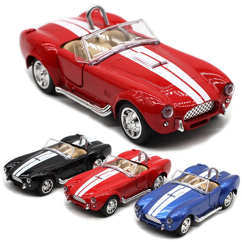 1: 32 Shelby Cobra 427 coche Vintage coche en miniatura de aleación regalo de cumpleaños para niños juguete ornamento colección avanzada