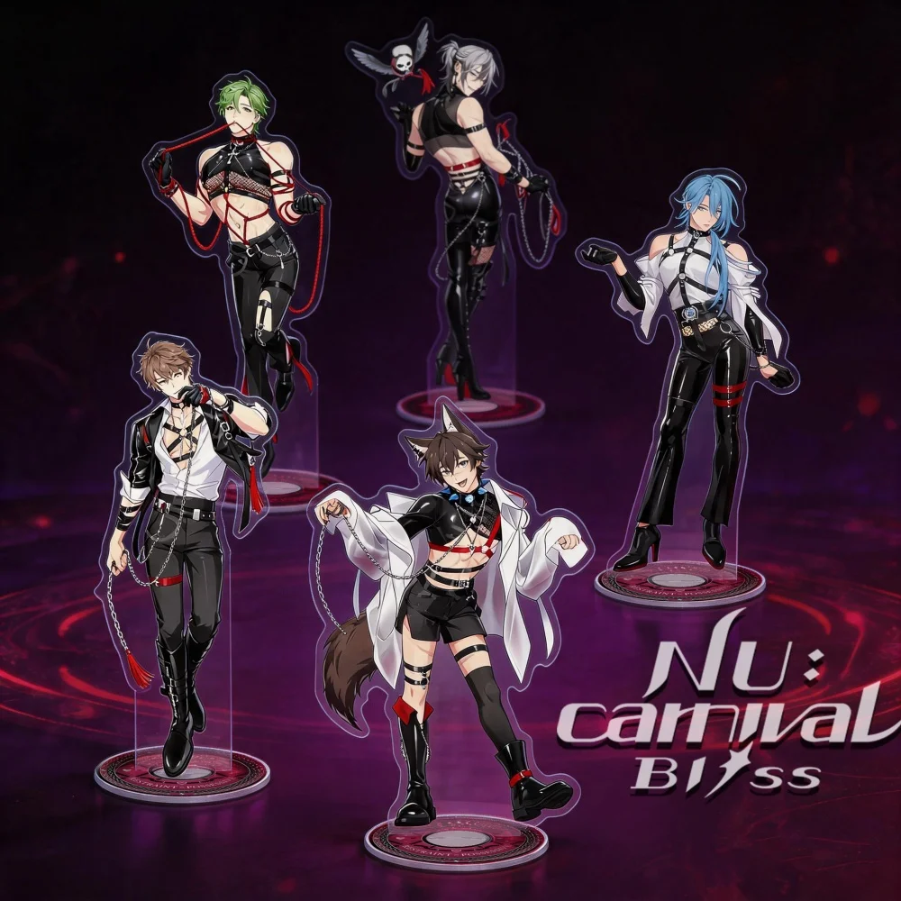 NU Carnival 2026 New Full Set Acrylic Stand Keychain Eiden Olivine Edmond Kuya Yakumo Dark Style Game Figure Merch