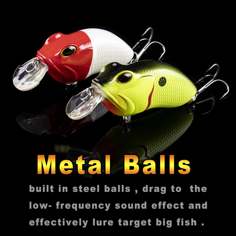 AYWFISH عرض خاص 7 سنتيمتر 14 جرام الزيز كرانكبيت المتذبذب الحشرات الصيد السحر الضفدع العائمة باس الطعم الثابت الاصطناعي (محدود)