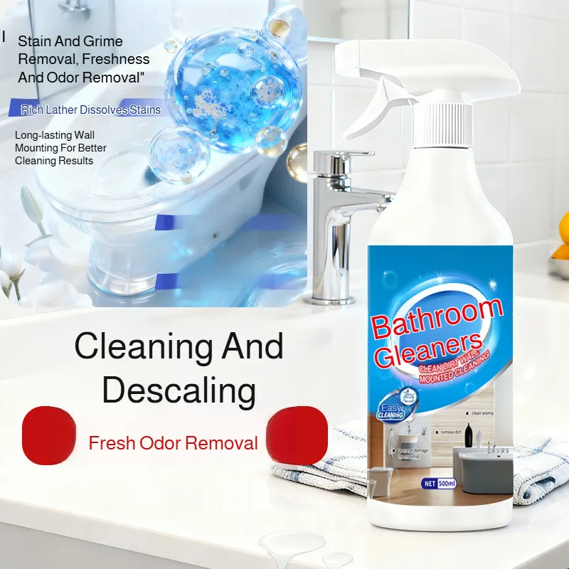 

Bathroom Descaling Agent Powerful Cleaner Spray Stain Removal Scale Removal Multi Purpose Household Toilet Bathtub Cleaning Tool