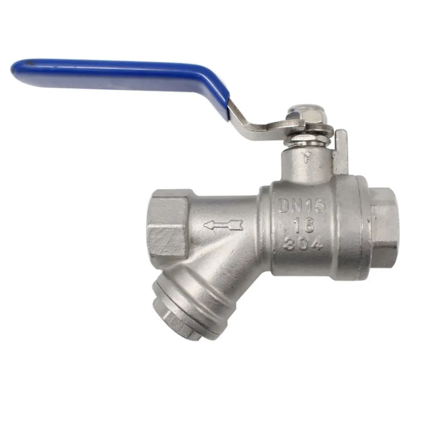 

1/2 "3/4" 1 "BSP женский Y-образный сетчатый шаровой кран из нержавеющей стали 304 для домашнего и сада, кондиционера
