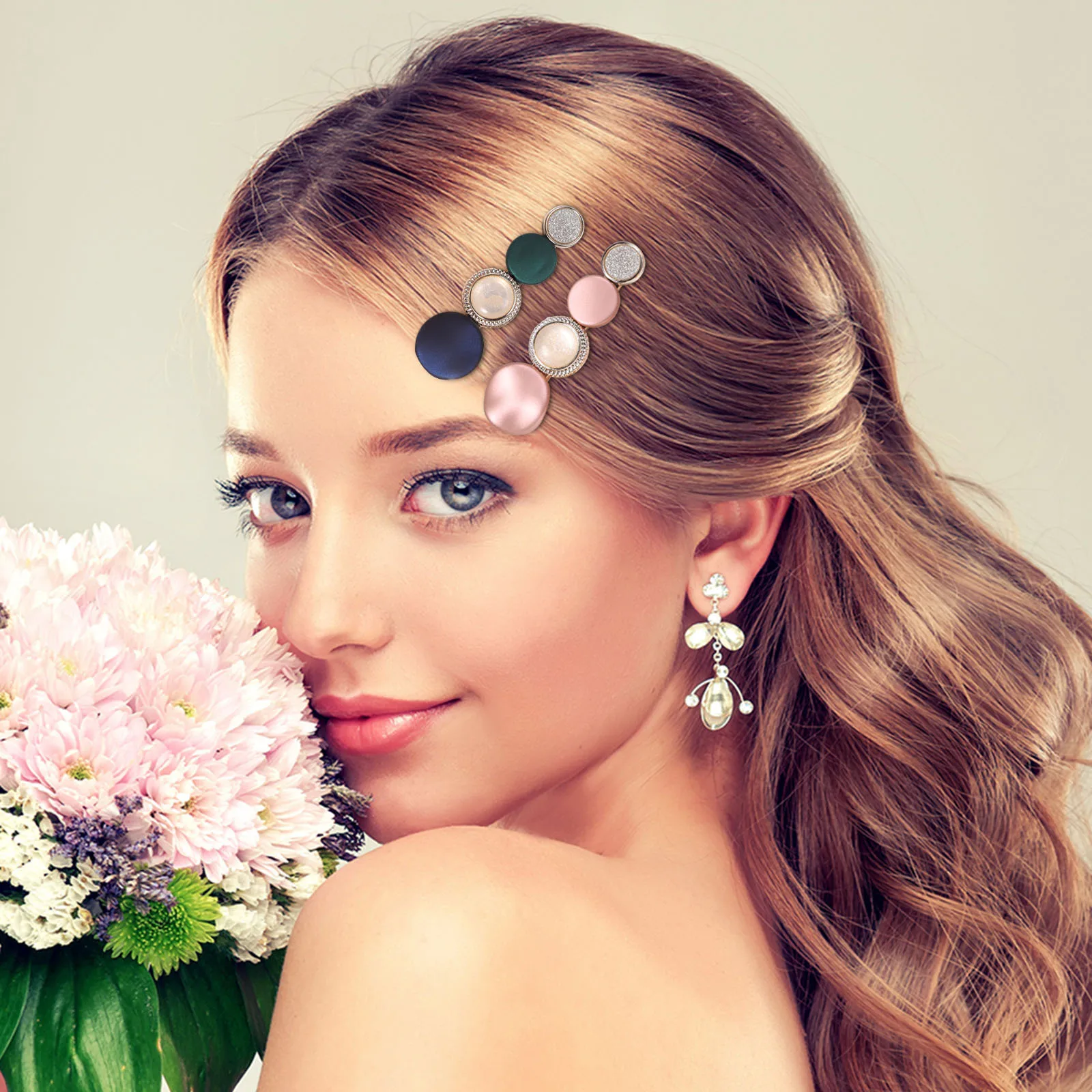 

Stylish Geometric Hairpins Lightweight Durable Decorative Hair Clips For Women Small Barrettes Daily Party Wedding Use