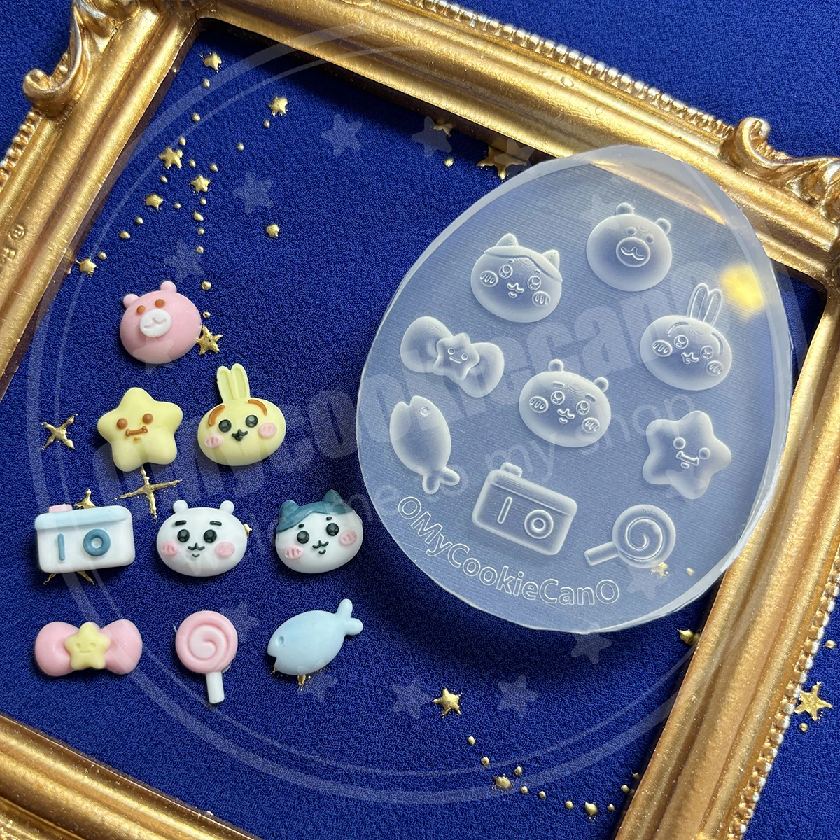 Super cute animal-shaped cat, rabbit, hamster tamagotchi epoxy resin UV resin clear silicone mold，shake mold