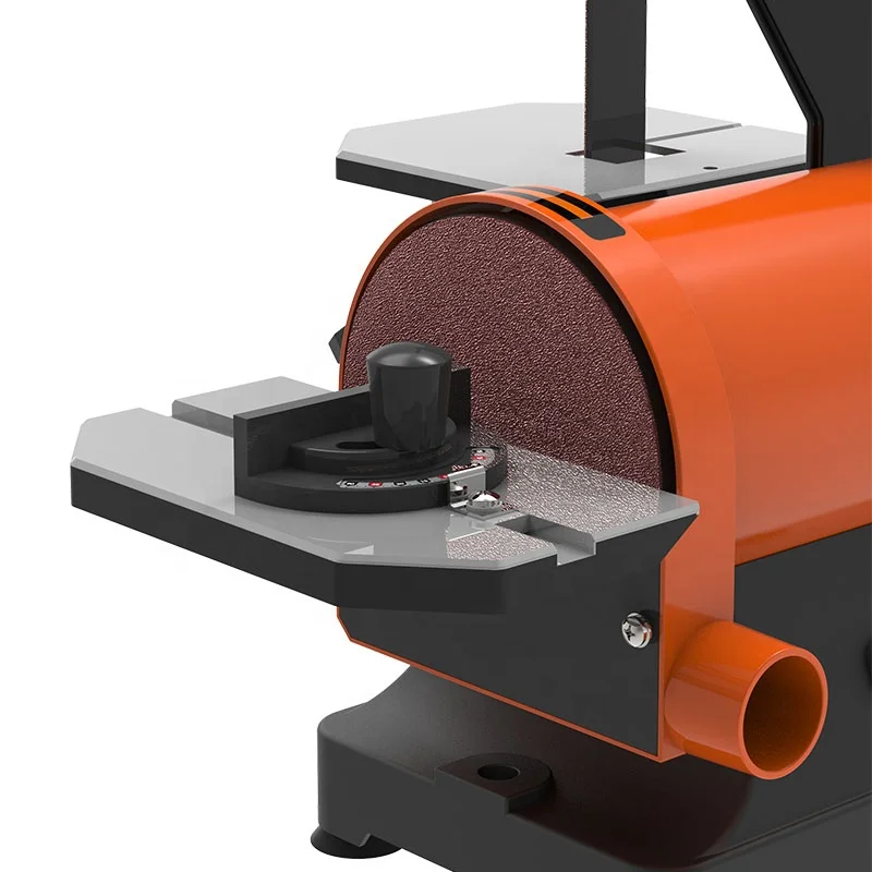 Powerful induction motor MM493C 125mm disc 25. 4x762mm belt disc sander with two dust ports