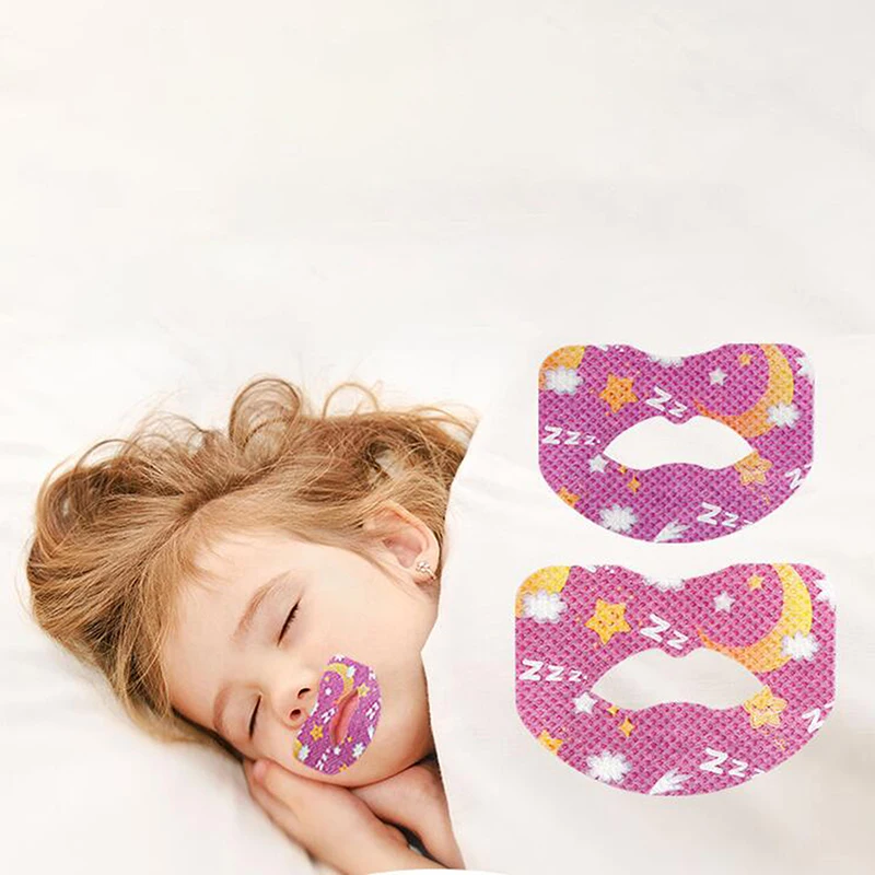 30Pcs Night Sleep Lip Nose Breathing Improving Patch Mouth Correction Sticker Tape Anti-Snoring Stickers For Children Adult