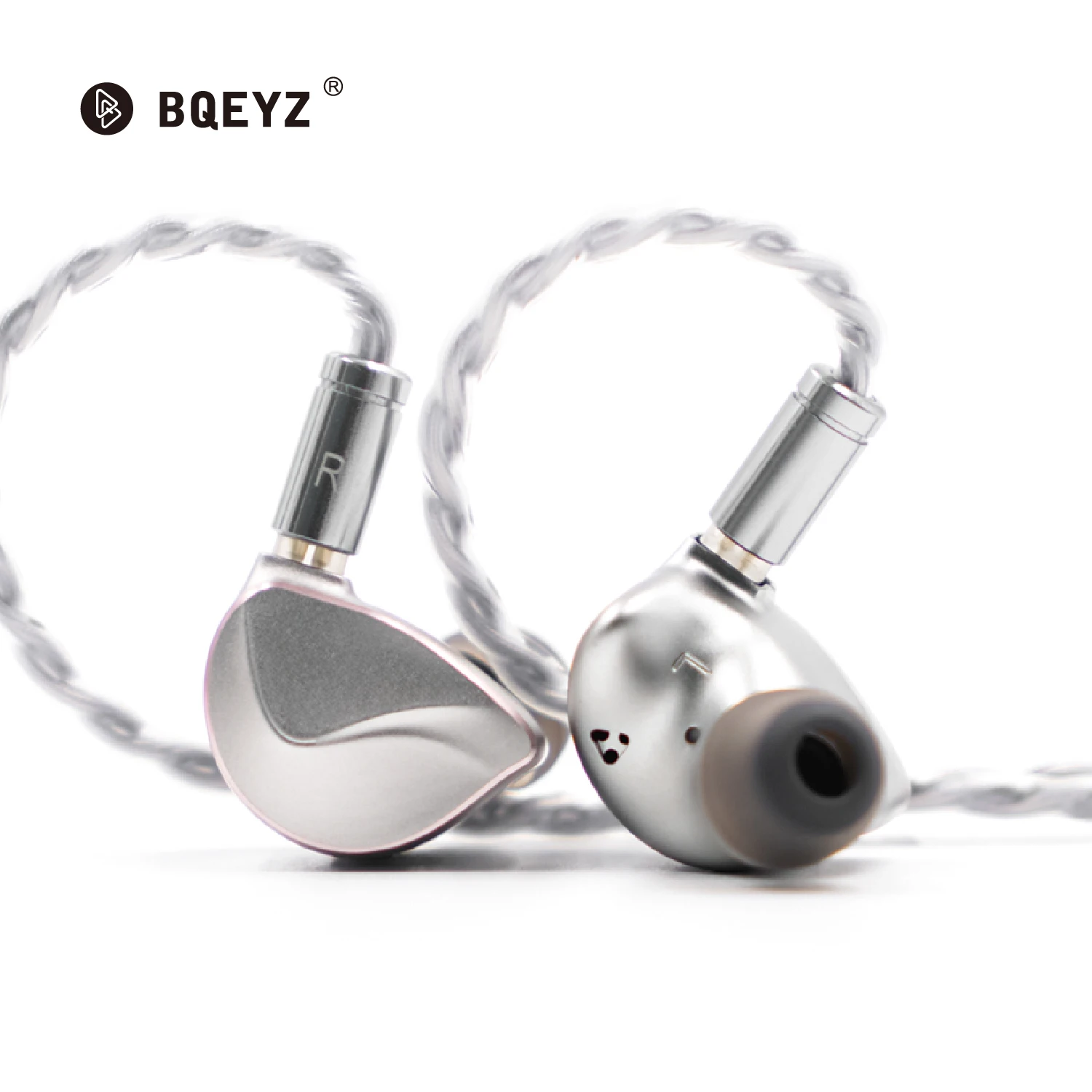 BQEYZ Winter-Kopfhörer, PZT-Knochenleitung, dynamischer Treiber, In-Ear-Monitor, kabelgebundener Ohrhörer mit abnehmbarem Kabel, HiFi-Kopfhörer