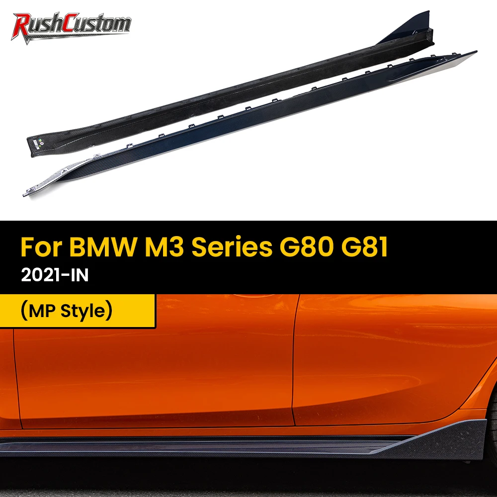 

Real Dry Carbon Fiber Side Skirts for BMW M3 Series G80 G81 MP Style 2021-IN 2Pcs/Set