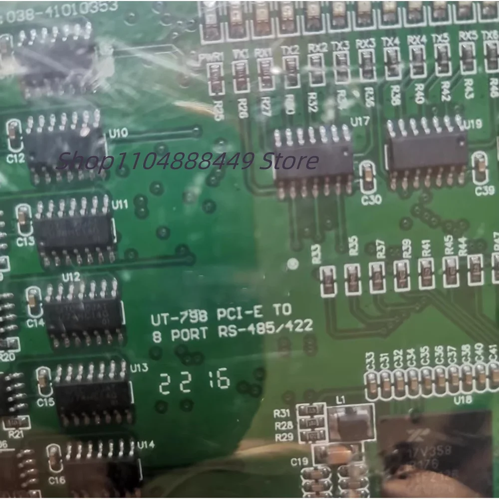 UT-798 Pci-e إلى 8 منافذ RS485/422 بطاقة توسيع متعددة التسلسلي
