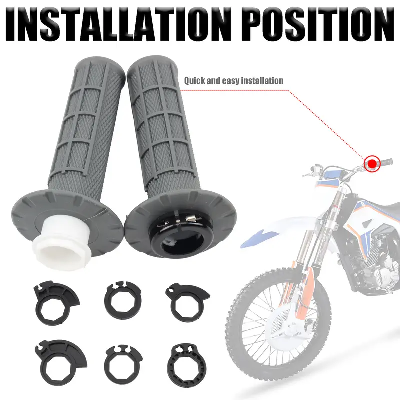Enduro Motorcycle Grips Handlebar 7/8" 22mm Hand Grip Snap-on Cam Lock-on  For KTM CRF SXF EXC Grips Handlebar Dirt Bike Parts - Image 3