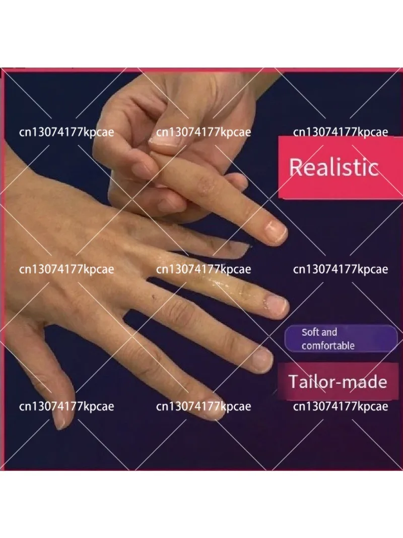 Magic Finger Sleeve Fake Finger Prop Silk Disappear Trick Thumb Index Middle Ring Finger Cover Magician Stage Show Accessories