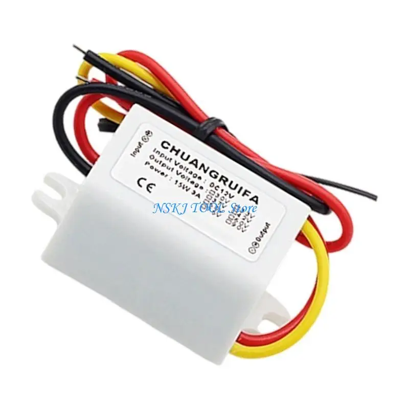 L8RC Stable 5V 3A Power Supply Module 12V Input Electric Regulator High Efficiency for Outdoor Equipment DIY Installations
