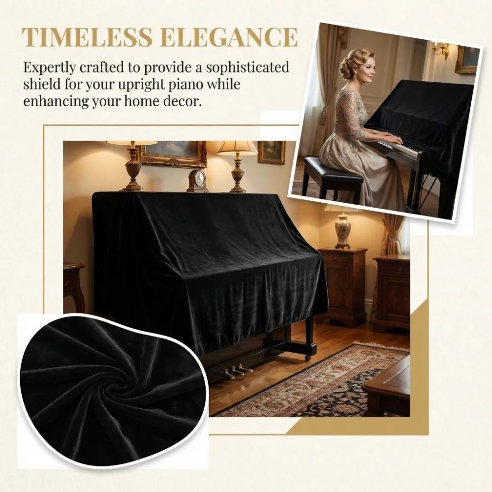 

Appliance Guard Waterproof Piano Cover Sunscreen Dustproof Dust Cover Upright 153x35x110cm Appliance Cover Piano Protection