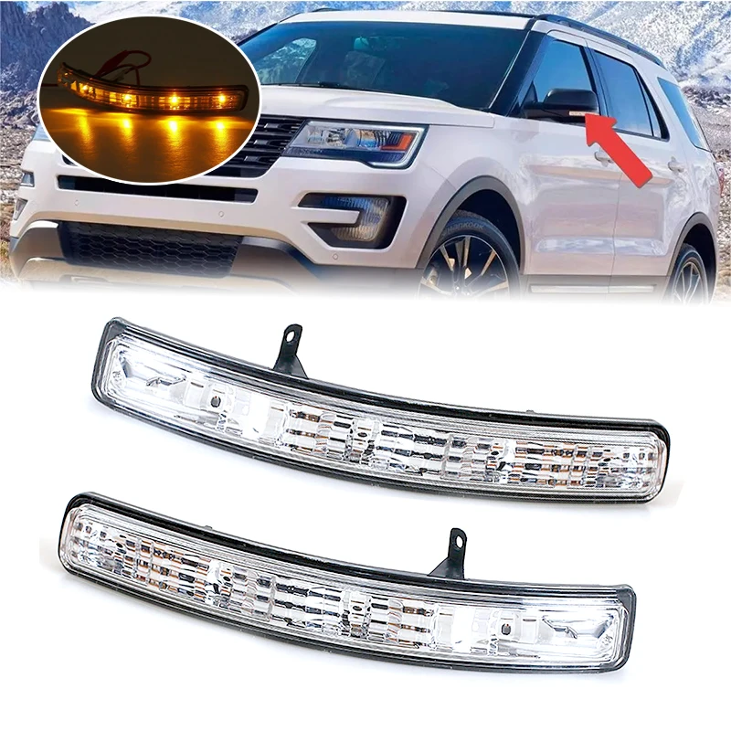 

BB5Z13B375A BB5Z13B374A Side Mirror LED Turn Signal Lights Reversing Lamp Side Wing Indicator For Ford Explorer 2011-2019