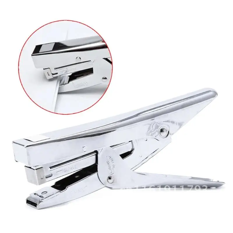 Durable Metal Heavy Duty Paper Plier Stapler Desktop Stationery Office Supplies