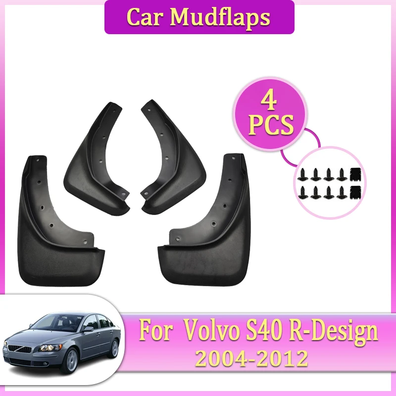 

Car Mudguards Parts For Volvo S40 R-Design T5 2012 2004~2011 Front Rear Mudflaps Fenders Flare Cover Guards Auto Mud Accessories
