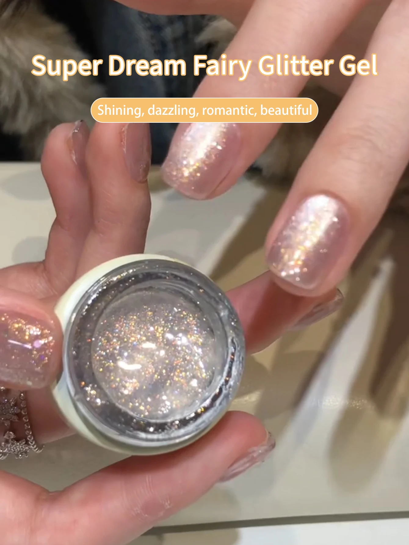 8g สีสัน Glitter Diamond Gel เล็บ, Soak Off กึ่งถาวร LED Salon Art varnish, ออกแบบมาสําหรับผู้หญิงเล็บ Enhancement