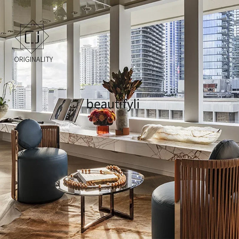 

smt03 Italian Modern Study Chair Comfortable Bedroom Fabric Bookstand Chair Italian Stainless Steel