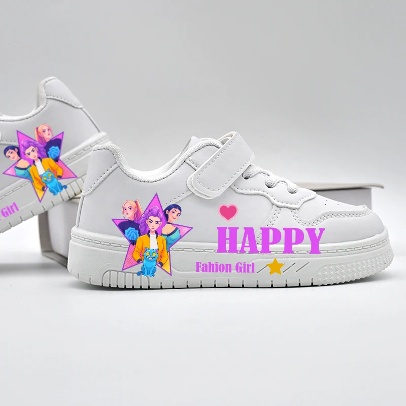 Mädchen Cartoon Casual Sneakers Kinder Mode Neues Rutschfestes Design Niedliche Weiße Sportschuhe Baby Kinder Outdoor Atmungsaktive Schuhe – Detail 6