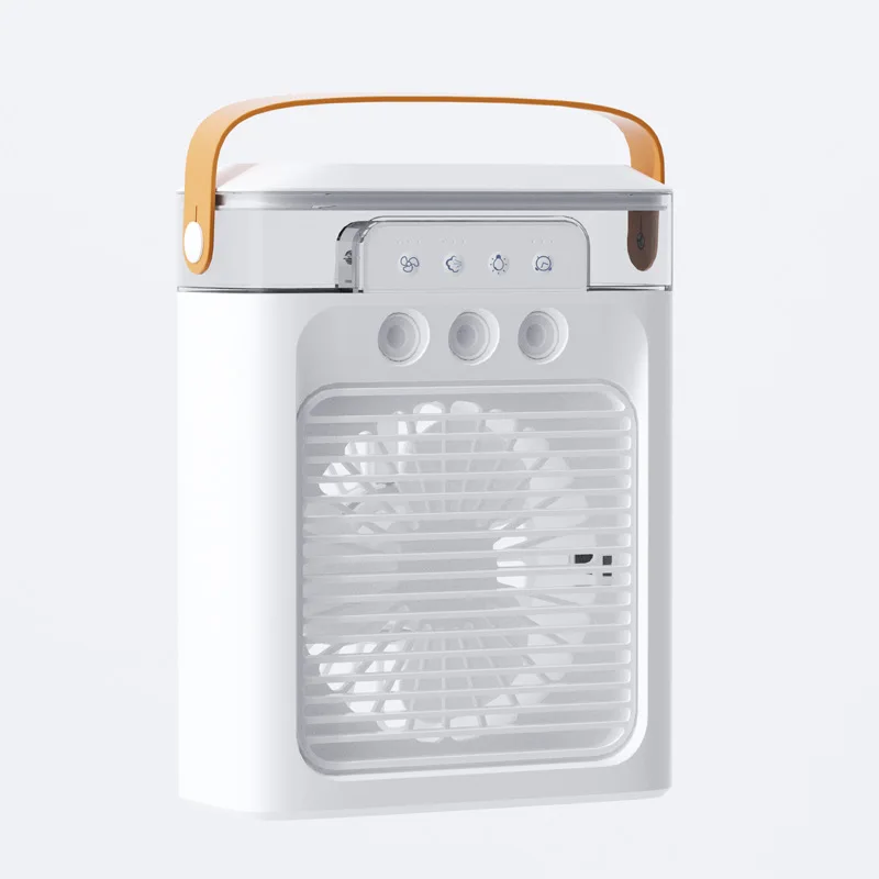 Nieuwe Xiaomi Draagbare Luchtkoeler Ventilator Mini Elektrische Ventilator Led Licht Oplaadbare Watermist Lucht Humilie Aanpassing 3 Speed Home Fan