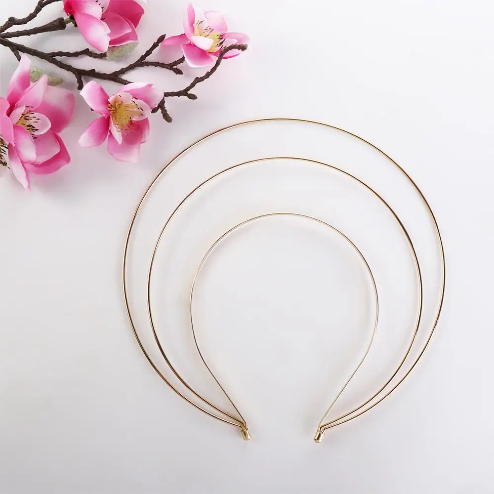 Multi-layer Metal Band Headpiece Angel Gold Hairbands Goddess Hairbands Thin Hair Crown Korean Hair Hoop Women DIY Headband