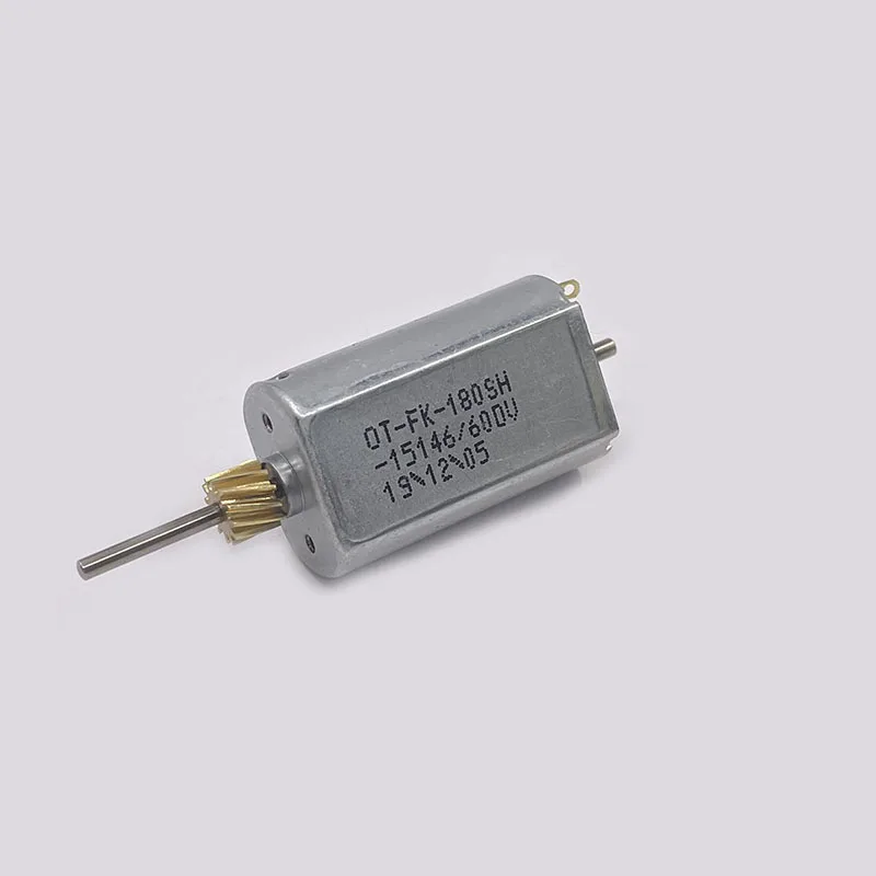 OT-FK-180SH-15146 Mini 180 Carbon Brush Motor DC 6V 9V 12V 13600RPM High Speed Dual Shaft Motor Copper Gear DIY Hobby Toy Model