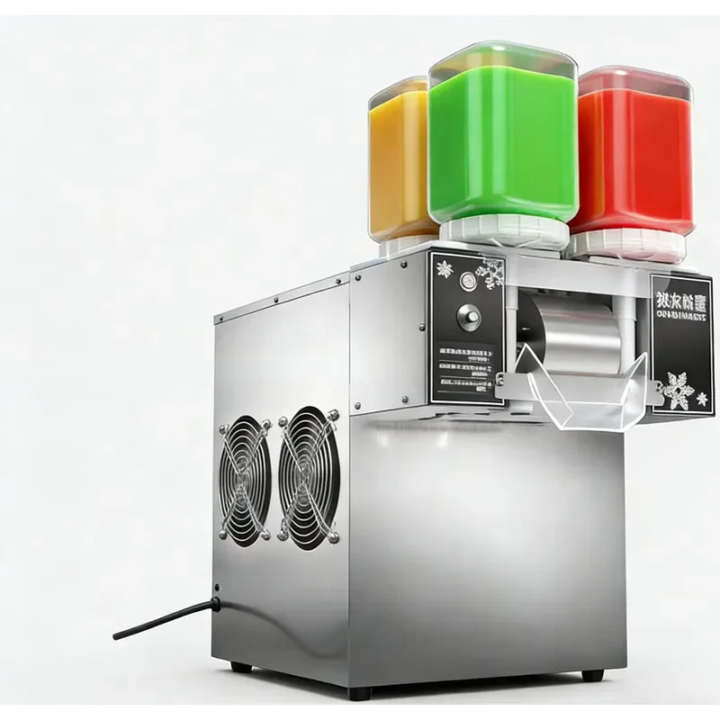 Commercial Automatic Korean-style Bingsu Machine 4 Flavors Flake Ice Stainless Steel Home Hotel Use