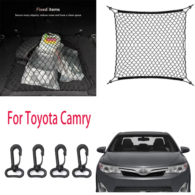 

For Toyota Camry Car storage mesh stretchable mesh Nylon Car Rear Cargo Net Trunk Storage Organizer Net