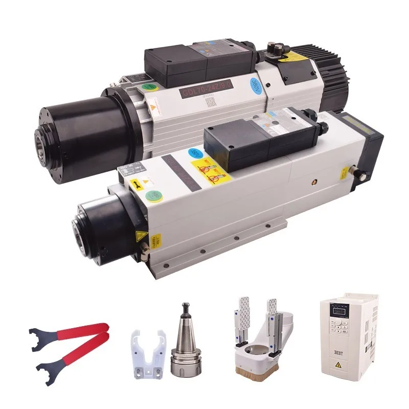 High Speed  Gdl Fan-Cooling Air Cooled ATC Spindle Motor ISO30 6kw/9kw 800Hz 24000rpm Air Cooling ATC Spindle Motor