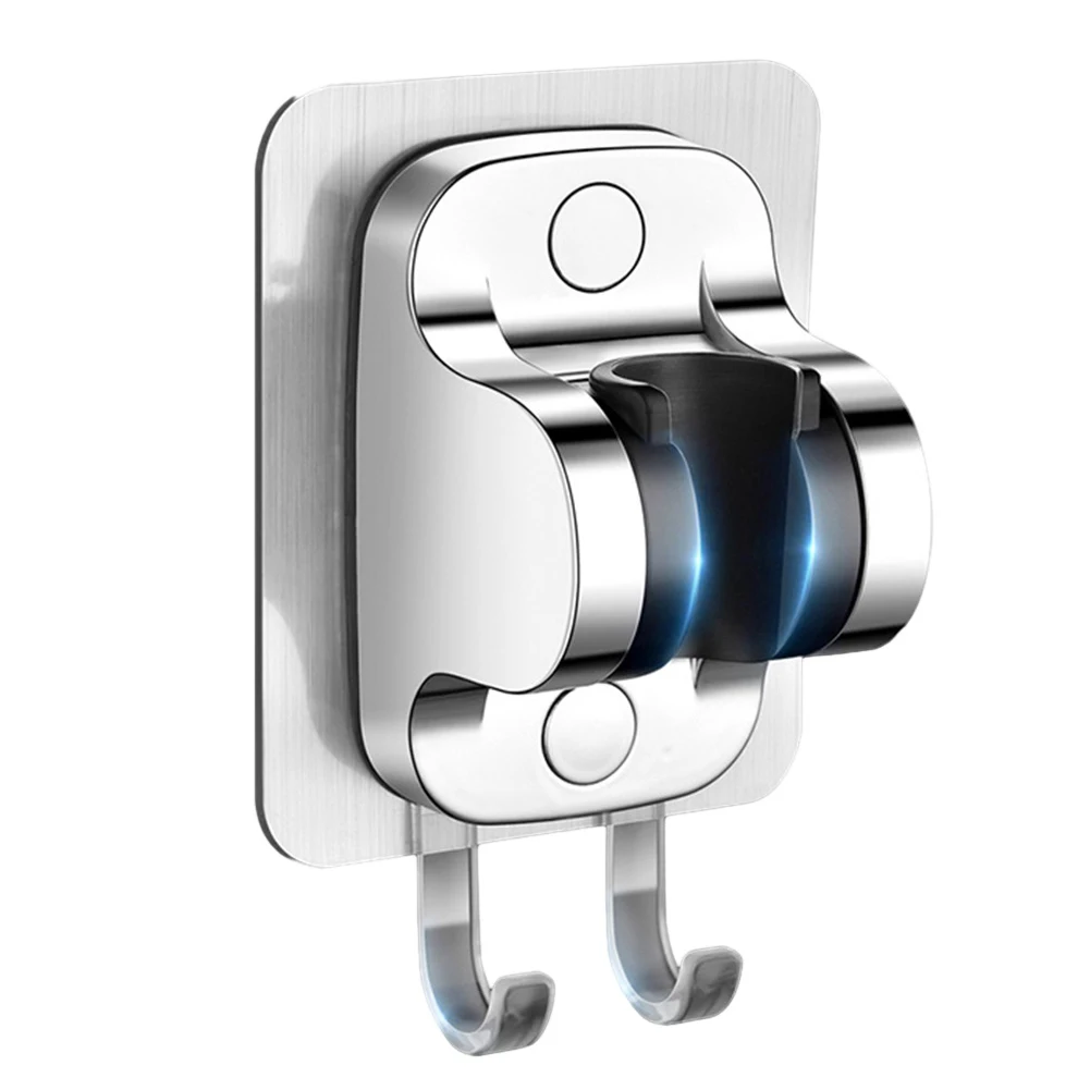 Shower Base Holder Adjustable Shower Head Holder Adjustable Angle Easy Installation Strong Adhesion Bathroom Accessory