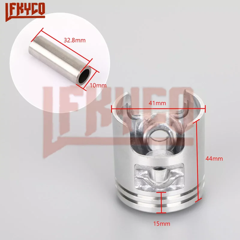 Motorcycle 41mm for Suzuki AD50 Address 50 AG50 ZZ50 SJ50 TGB R50X KATANA Sepia Scooter Moped 2 Stroke Piston 10MM PIN Rings Kit