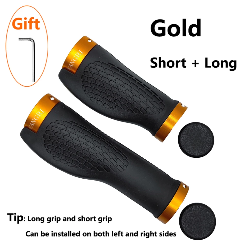 SHIZIWANGRI Fahrradlenkergriffe, langer und kurzer Gummigriff für Twist Shifter, Dual-Ring-Lock, Handauflage, passend für MTB-Faltrad – Detail 19