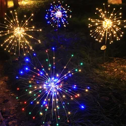 Novelties Led Solar Ground Fireworks Dandelion Lights Garden Festival Lighting Outdoor Lawns Garden House Lamp Novelty