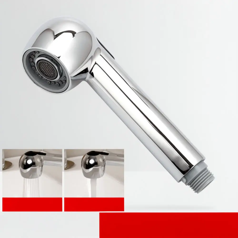 Flexible Pull Out Faucet Sprayer Head Bathroom Basin Sink Replacement Nozzle Anti Splash Swivel Water Spout